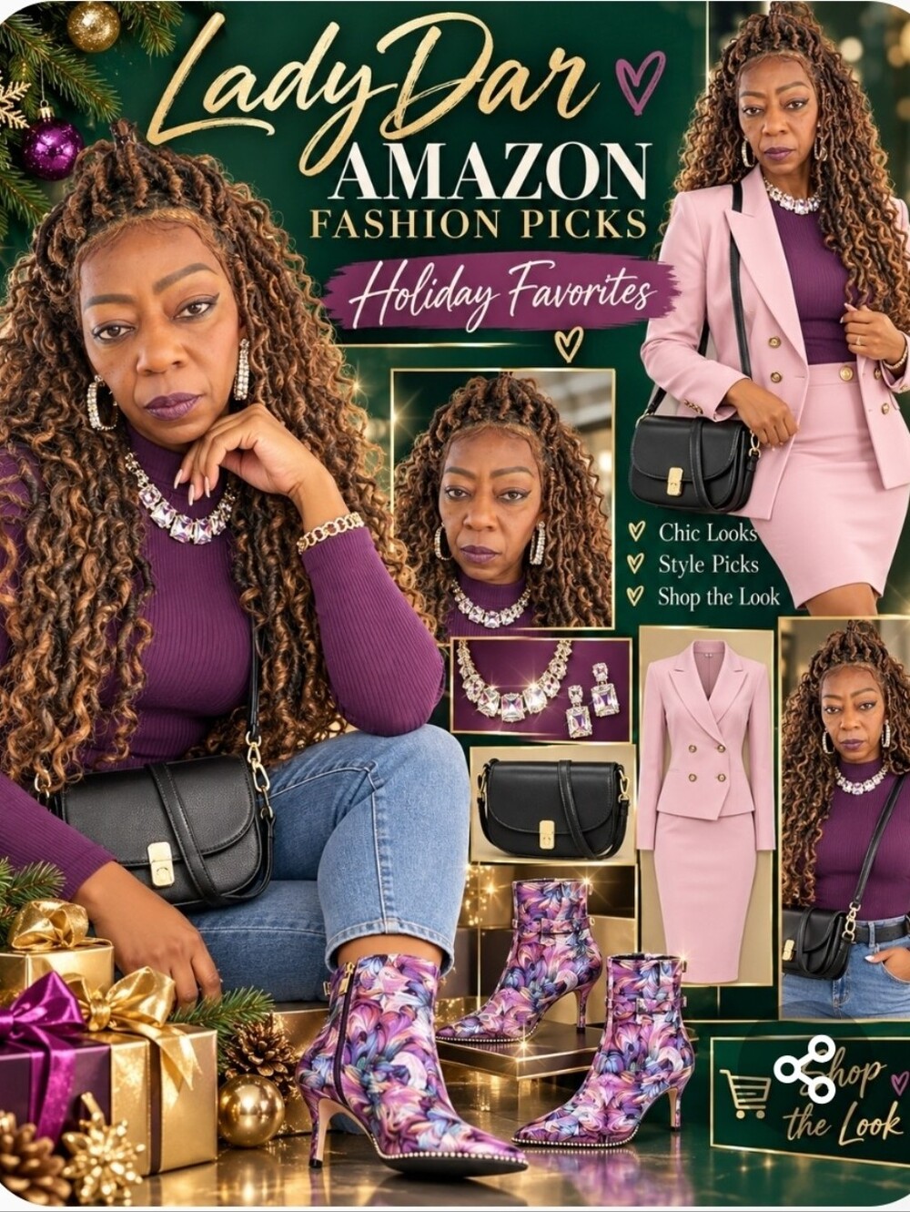 Holiday Purple Turtleneck Sweater - Fashion Pick(CHECK DOWN BELOW)